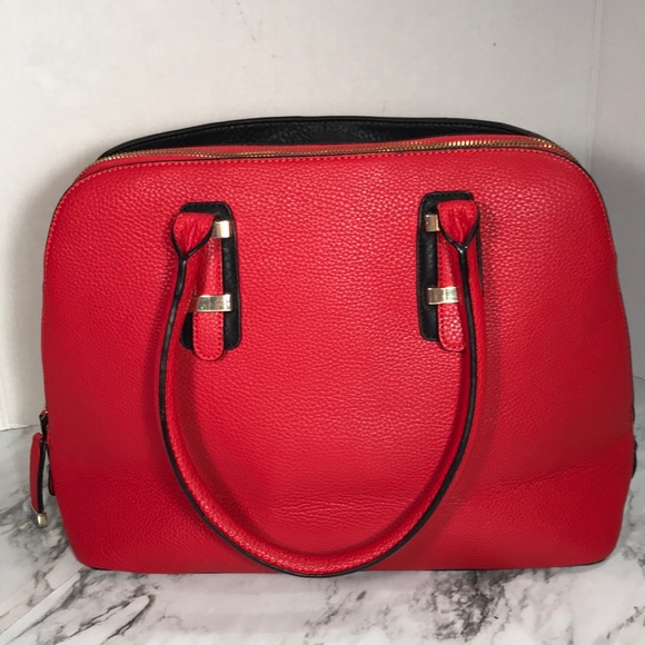 Charming Charlie Handbags - NWOT Red and Black Charming Charlie Satchel Bag